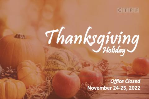 Thanksgiving Holiday Office Closed Graphic