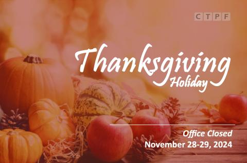 Thanksgiving Holiday Office Closed Graphic