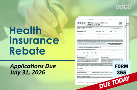 Health Insurance Rebate Applications Due Today, July 31, 2025, Graphic